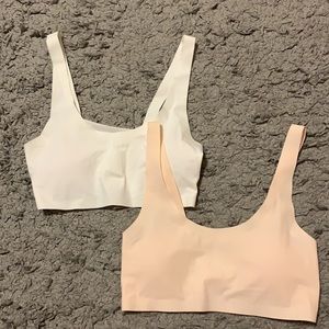 These are brand new sports bras for kids.